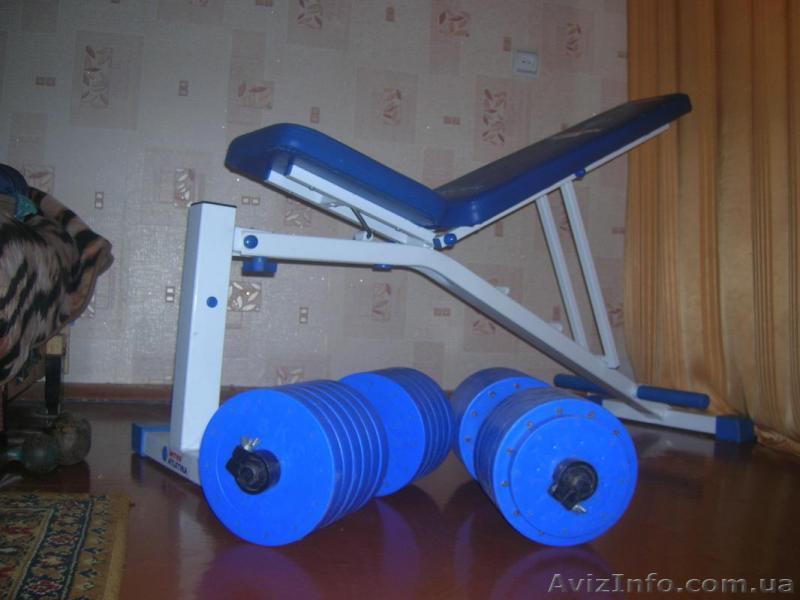  гантели и лавка. - <ro>Изображение</ro><ru>Изображение</ru> #1, <ru>Объявление</ru> #476486