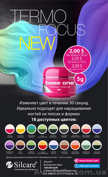 Материалы для наращивания ногтей Silcare Польша - <ro>Изображение</ro><ru>Изображение</ru> #1, <ru>Объявление</ru> #1149925