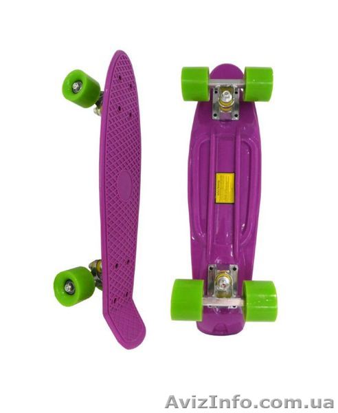 Скейт Penny Board 22" фиолетовый - <ro>Изображение</ro><ru>Изображение</ru> #1, <ru>Объявление</ru> #1416024