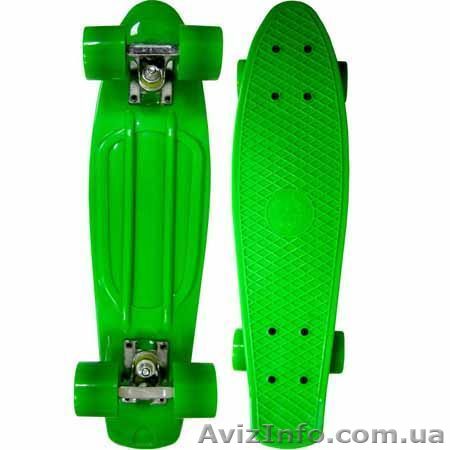 Скейт Penny Board 22" салатовый - <ro>Изображение</ro><ru>Изображение</ru> #1, <ru>Объявление</ru> #1416026