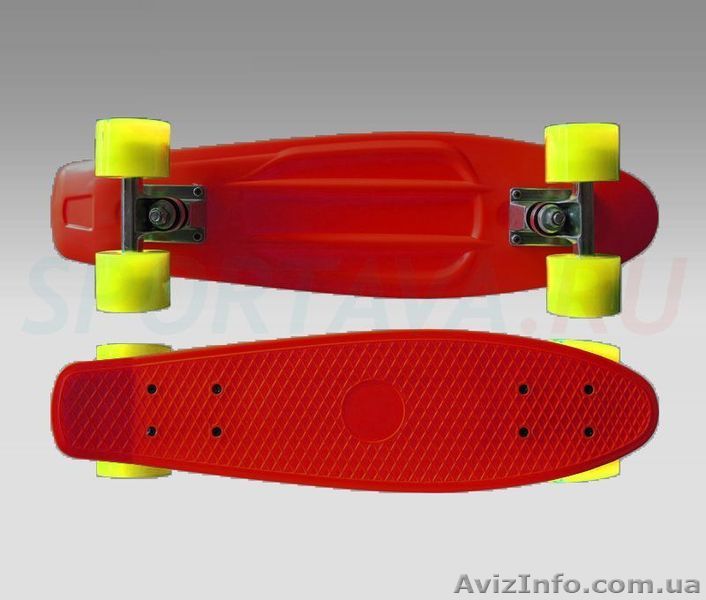 Скейтборд Penny Board 22" красный - <ro>Изображение</ro><ru>Изображение</ru> #1, <ru>Объявление</ru> #1416029