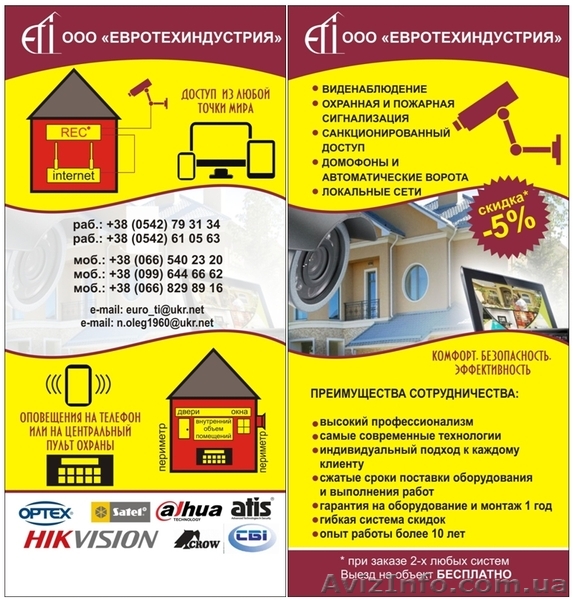 Видеонаблюдение, охранная, пожарная сигнализация - <ro>Изображение</ro><ru>Изображение</ru> #1, <ru>Объявление</ru> #1507167