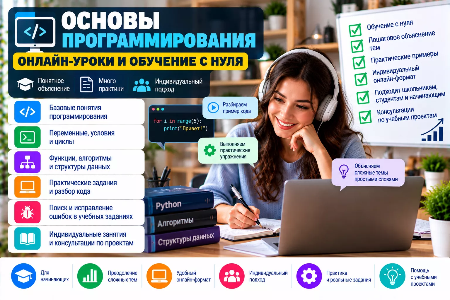 Основы программирования — онлайн-уроки и обучение с нуля - <ro>Изображение</ro><ru>Изображение</ru> #1, <ru>Объявление</ru> #1754881
