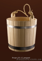 Вёдра, шайки и ушаты для бани и сауны из дуба. - <ro>Изображение</ro><ru>Изображение</ru> #2, <ru>Объявление</ru> #949332