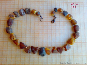 бусы янтарные,  лечебные,  не шлифованные.