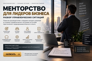 Менторство для лидеров бизнеса — разбор управленческих ситуаций #1754676