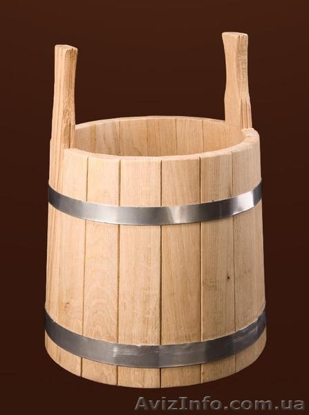 Вёдра, шайки и ушаты для бани и сауны из дуба. - <ro>Изображение</ro><ru>Изображение</ru> #3, <ru>Объявление</ru> #949332