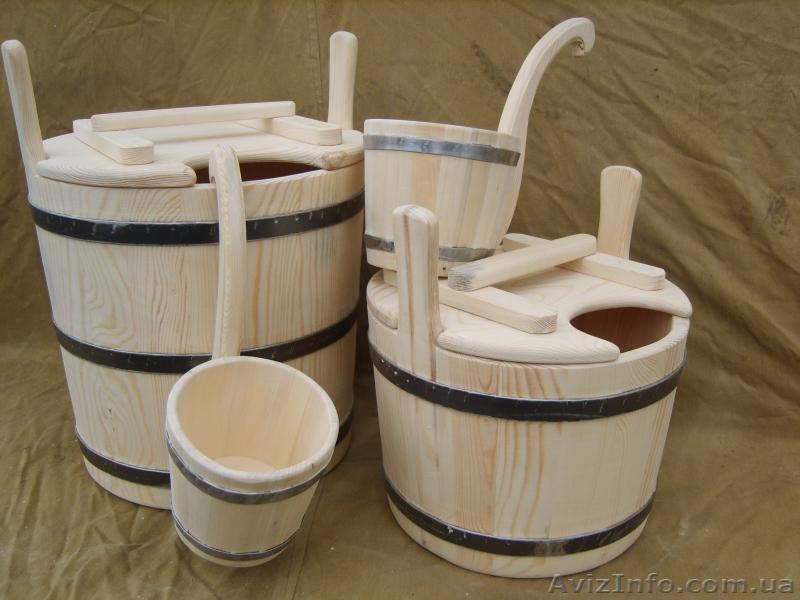 Бондарные изделия из дуба: вёдра, запарники, водопад, бочки и др. - <ro>Изображение</ro><ru>Изображение</ru> #4, <ru>Объявление</ru> #949326