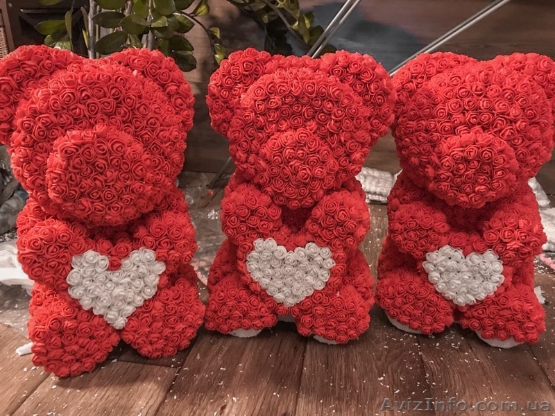 Купить,продам   мишку   из 3D роз (TEDDY BEAR) в Сумах - <ro>Изображение</ro><ru>Изображение</ru> #1, <ru>Объявление</ru> #1641532