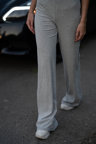 Комплект: укороченный топ и брюки Lameia серый - <ro>Изображение</ro><ru>Изображение</ru> #3, <ru>Объявление</ru> #1709933